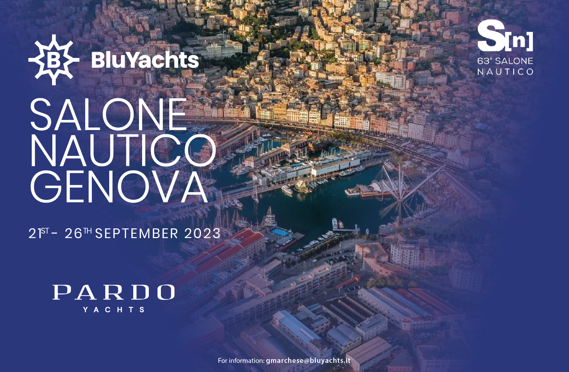 We are glad to invite you to the GENOVA BOAT SHOW from the 21st September to the 26th September 2023.